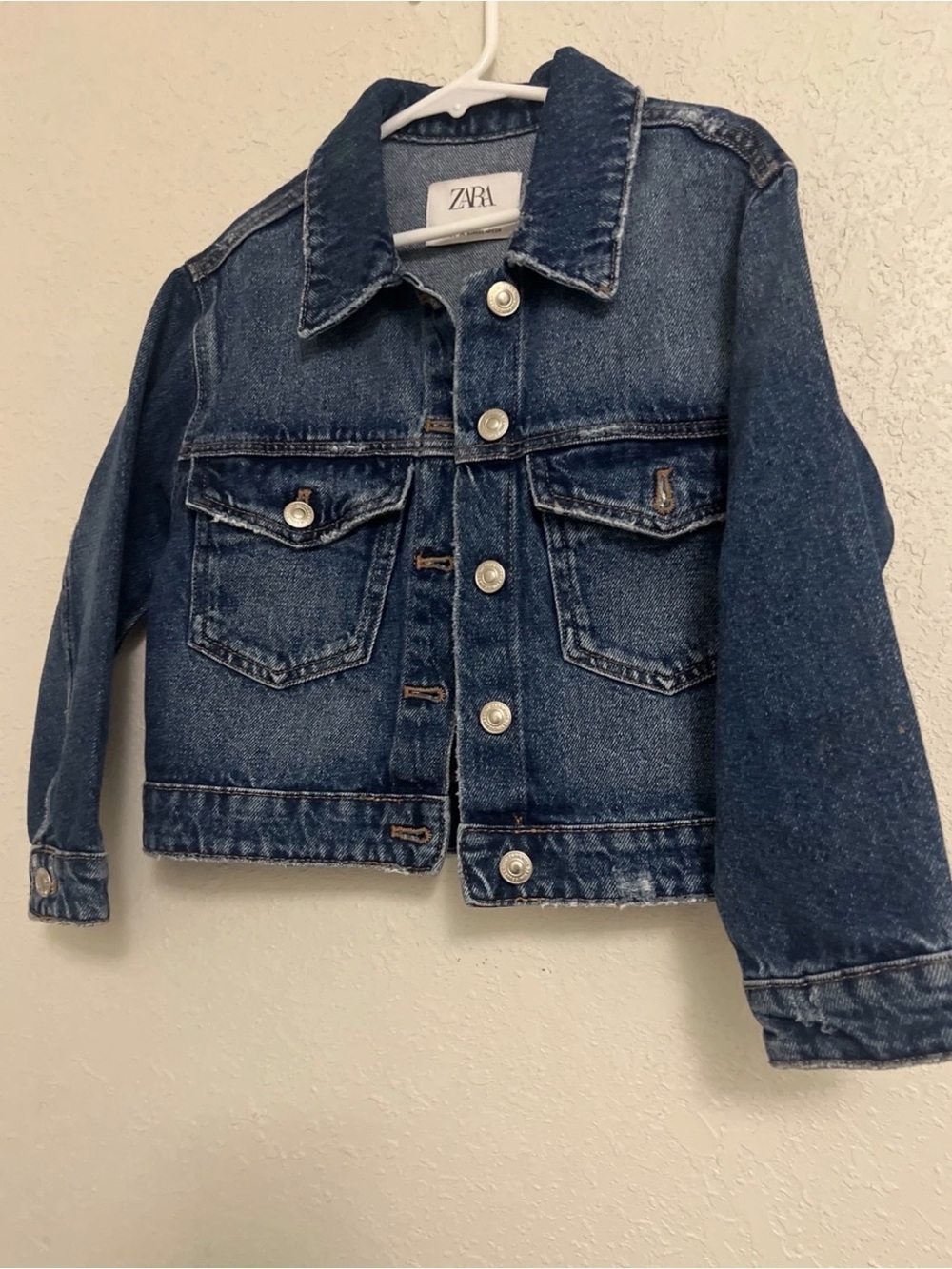 ZARA Kids Blue Denim Jean Jacket with Button Front